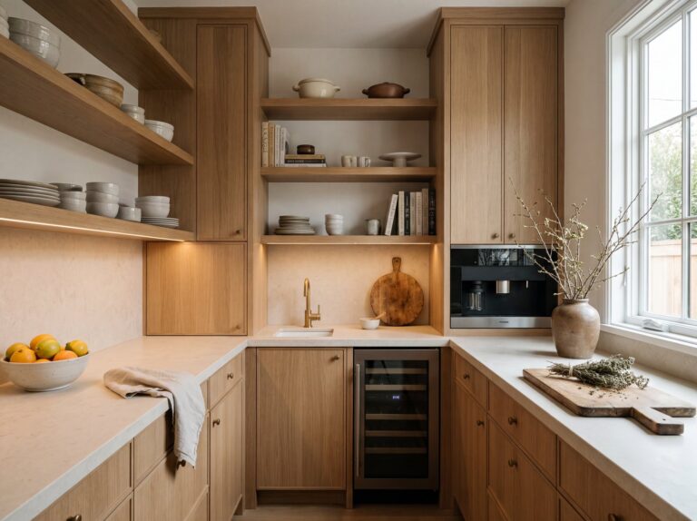 White Oak Scullery kitchen design concept